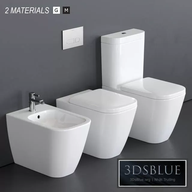 BATHROOM – TOILET & BIDET – 3DSKY Models – 1671