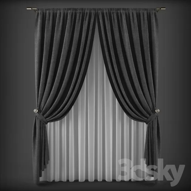 DECORATION – CURTAIN – 3DSKY MODELS – 186