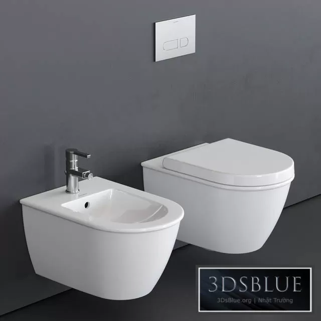 BATHROOM – TOILET & BIDET – 3DSKY Models – 1672