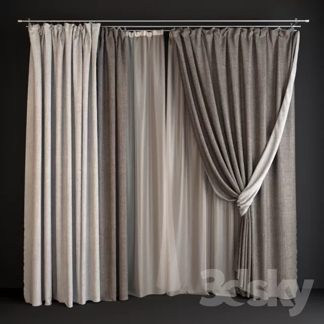 DECORATION – CURTAIN – 3DSKY MODELS – 190