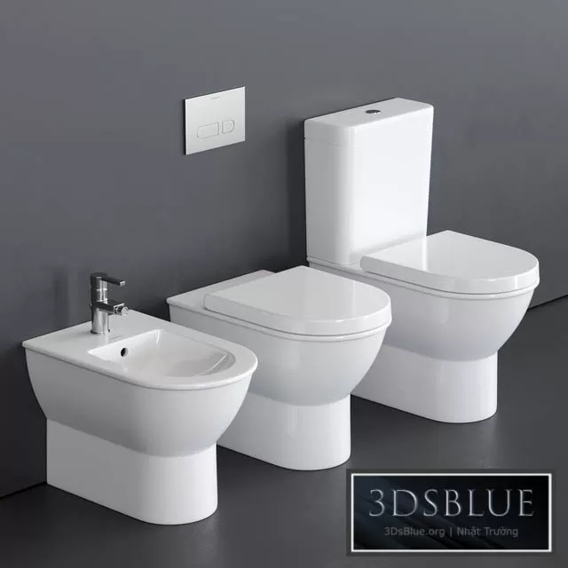 BATHROOM – TOILET & BIDET – 3DSKY Models – 1673
