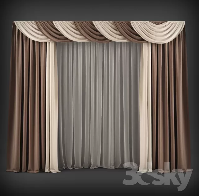 DECORATION – CURTAIN – 3DSKY MODELS – 222