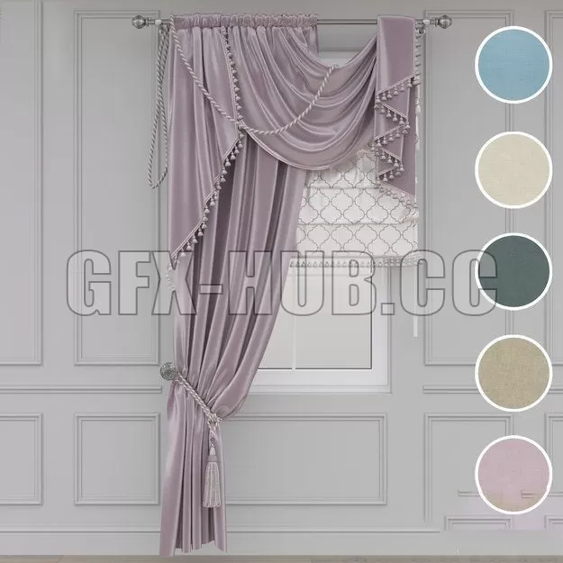 DECORATION – CURTAIN – 3DSKY MODELS – 227