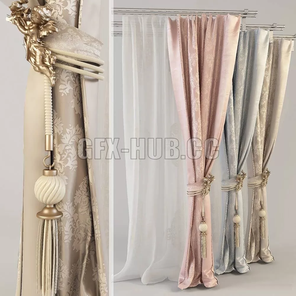 DECORATION – CURTAIN – 3DSKY MODELS – 228