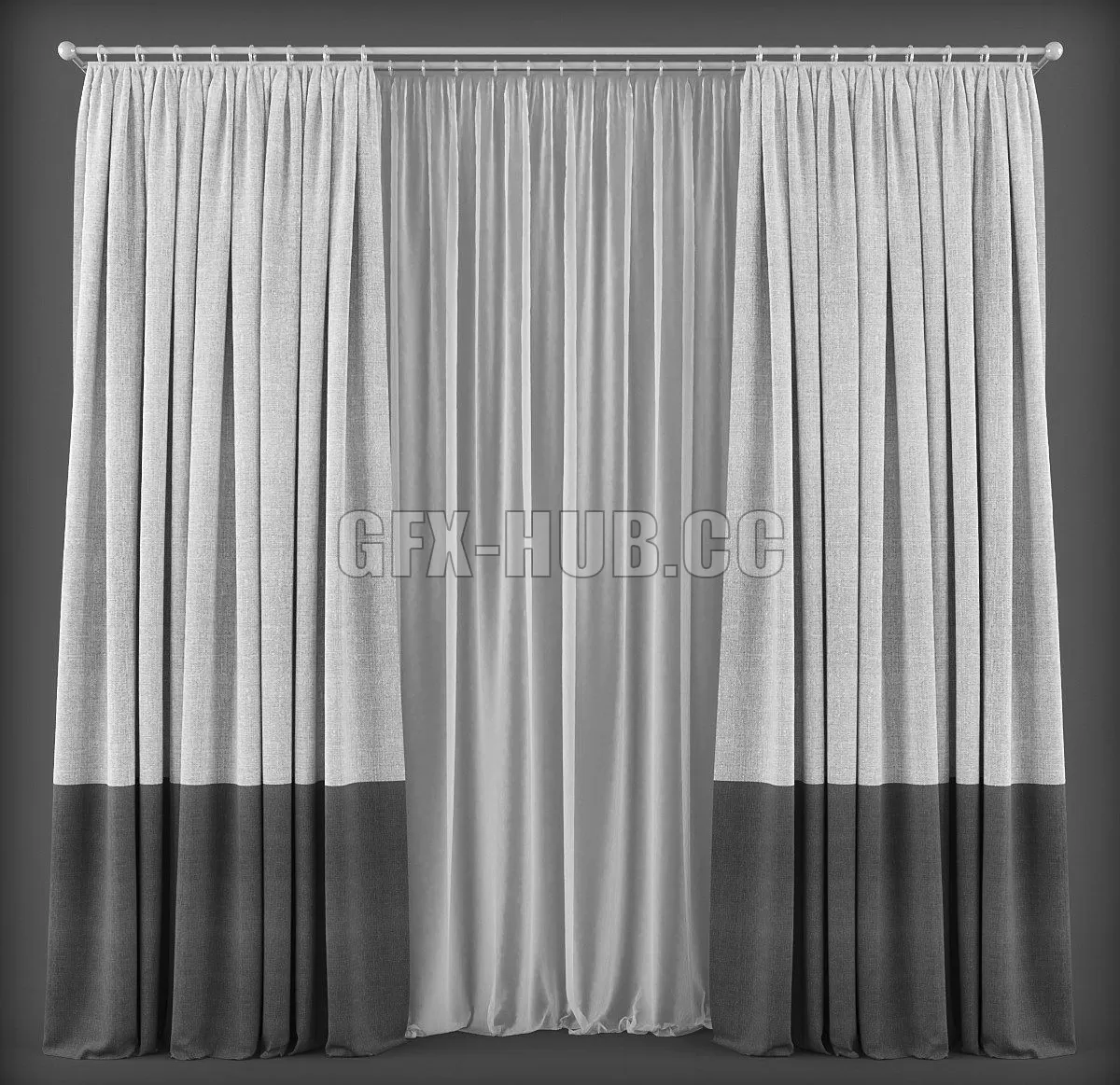 DECORATION – CURTAIN – 3DSKY MODELS – 237