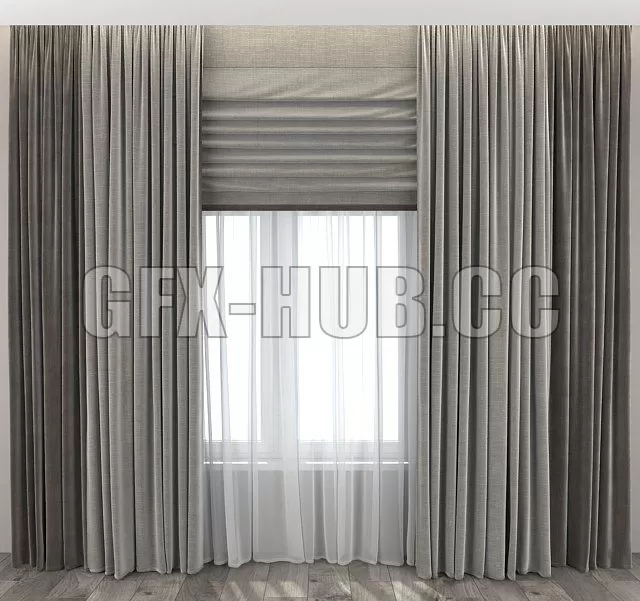 DECORATION – CURTAIN – 3DSKY MODELS – 238