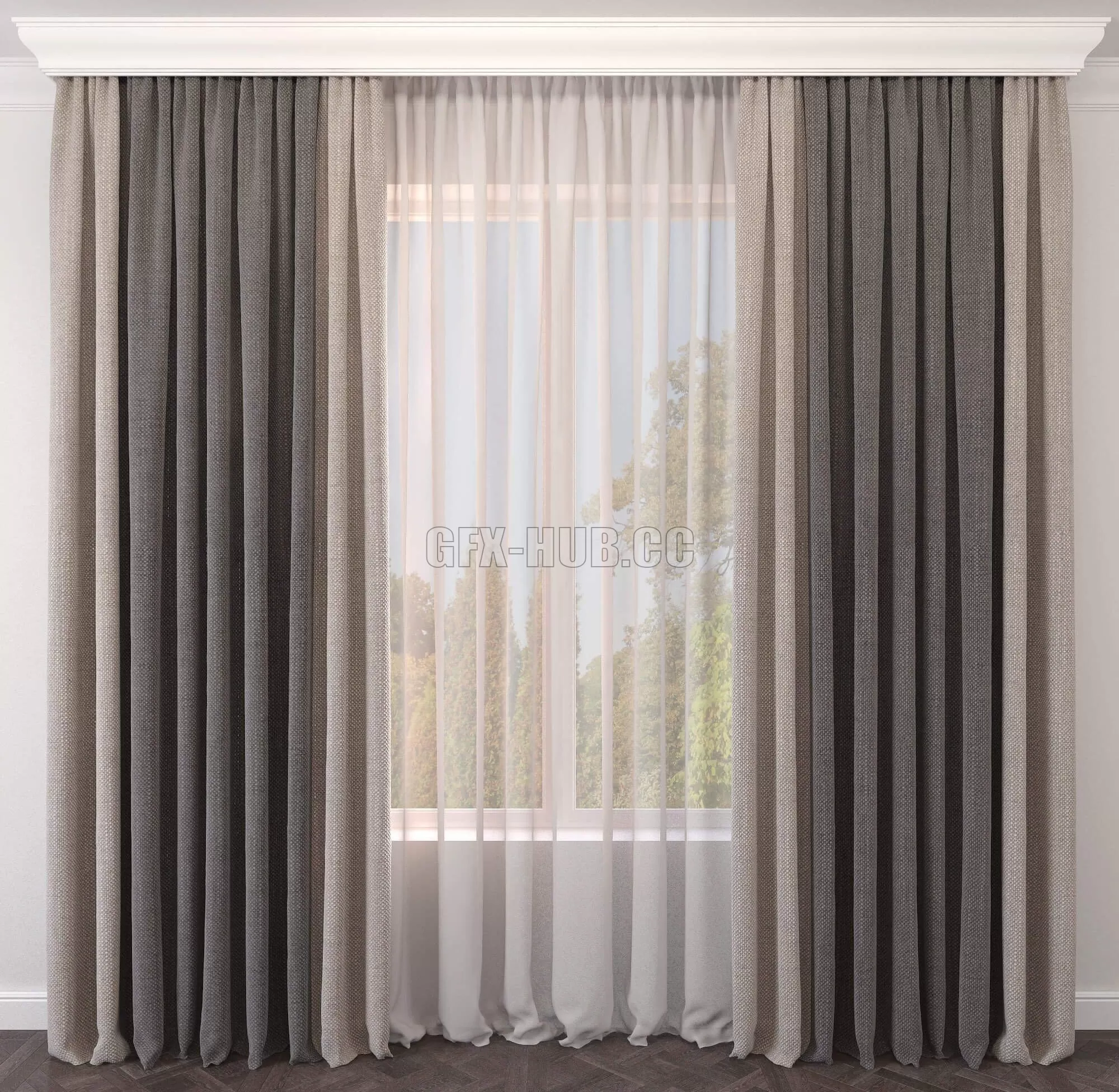 DECORATION – CURTAIN – 3DSKY MODELS – 241