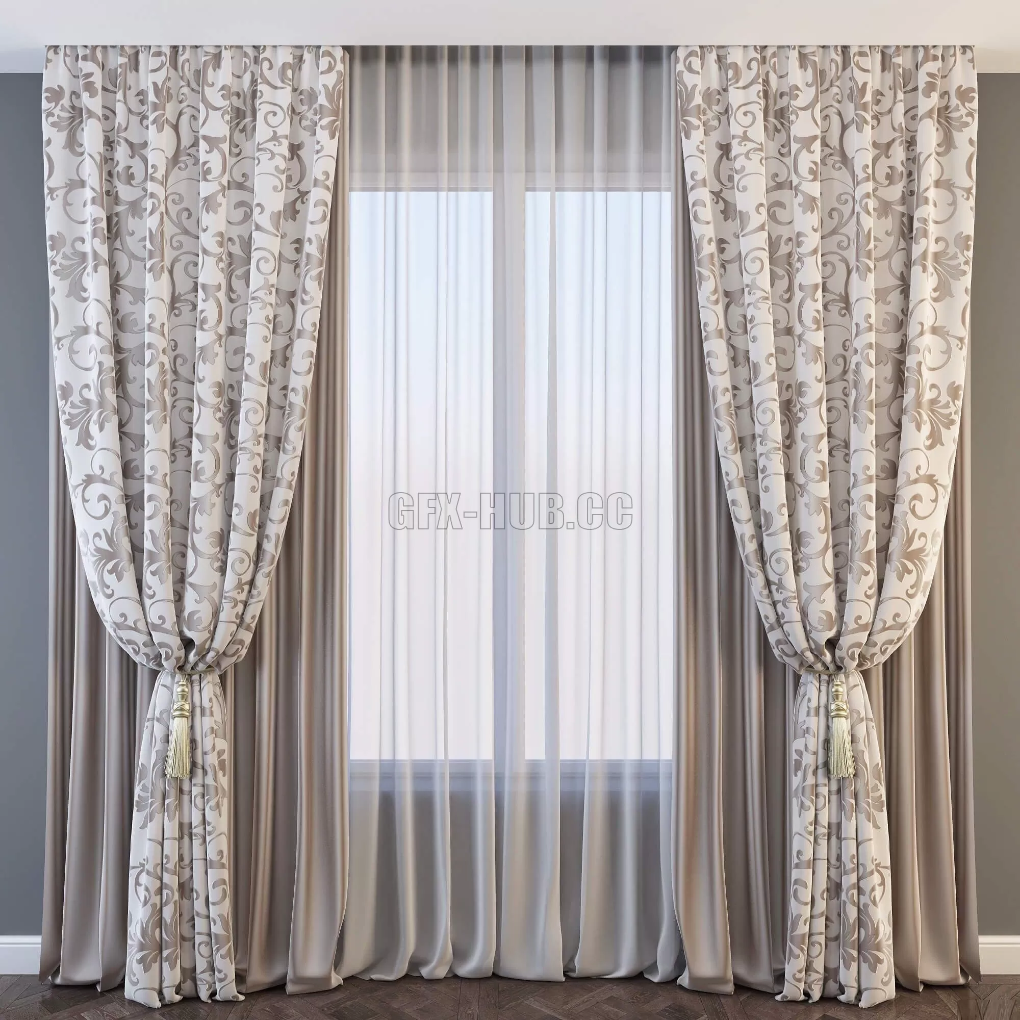 DECORATION – CURTAIN – 3DSKY MODELS – 243