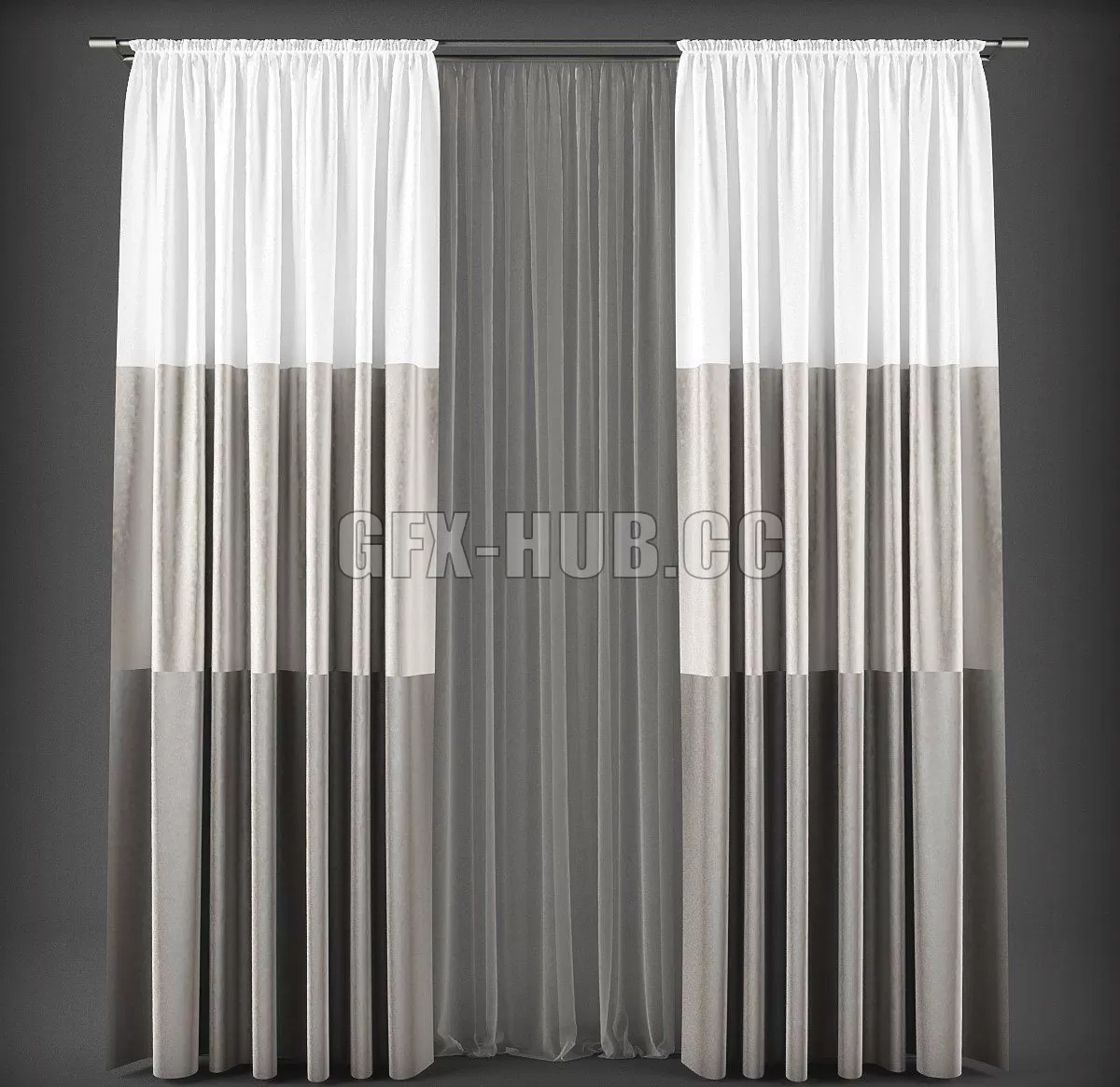 DECORATION – CURTAIN – 3DSKY MODELS – 246