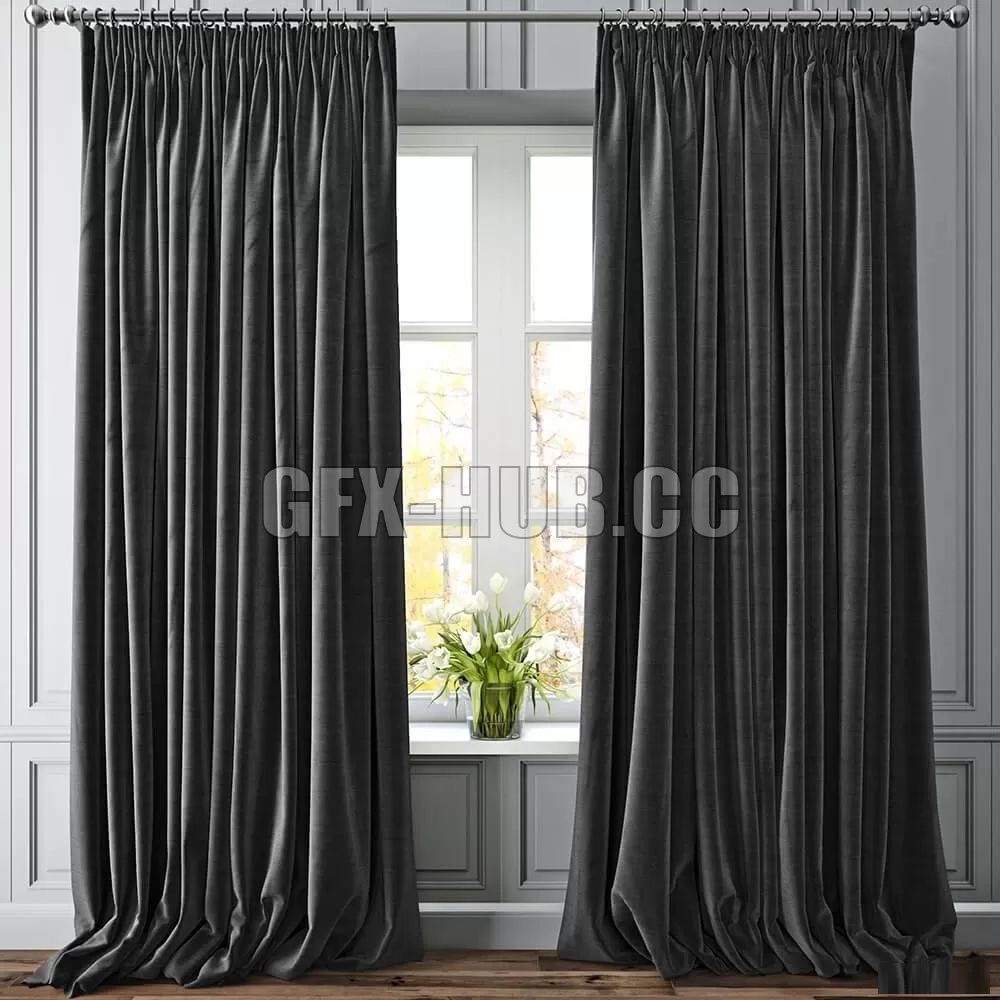 DECORATION – CURTAIN – 3DSKY MODELS – 249