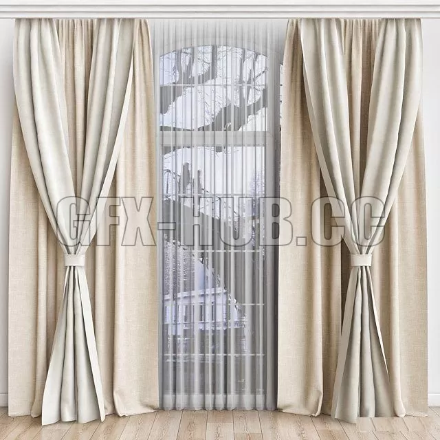 DECORATION – CURTAIN – 3DSKY MODELS – 255