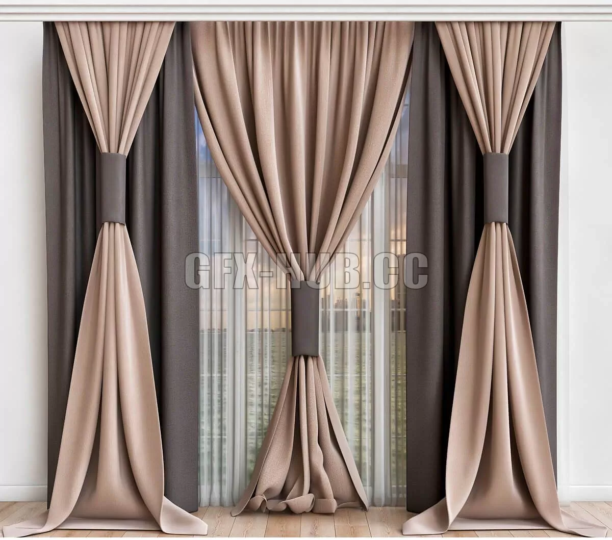DECORATION – CURTAIN – 3DSKY MODELS – 258