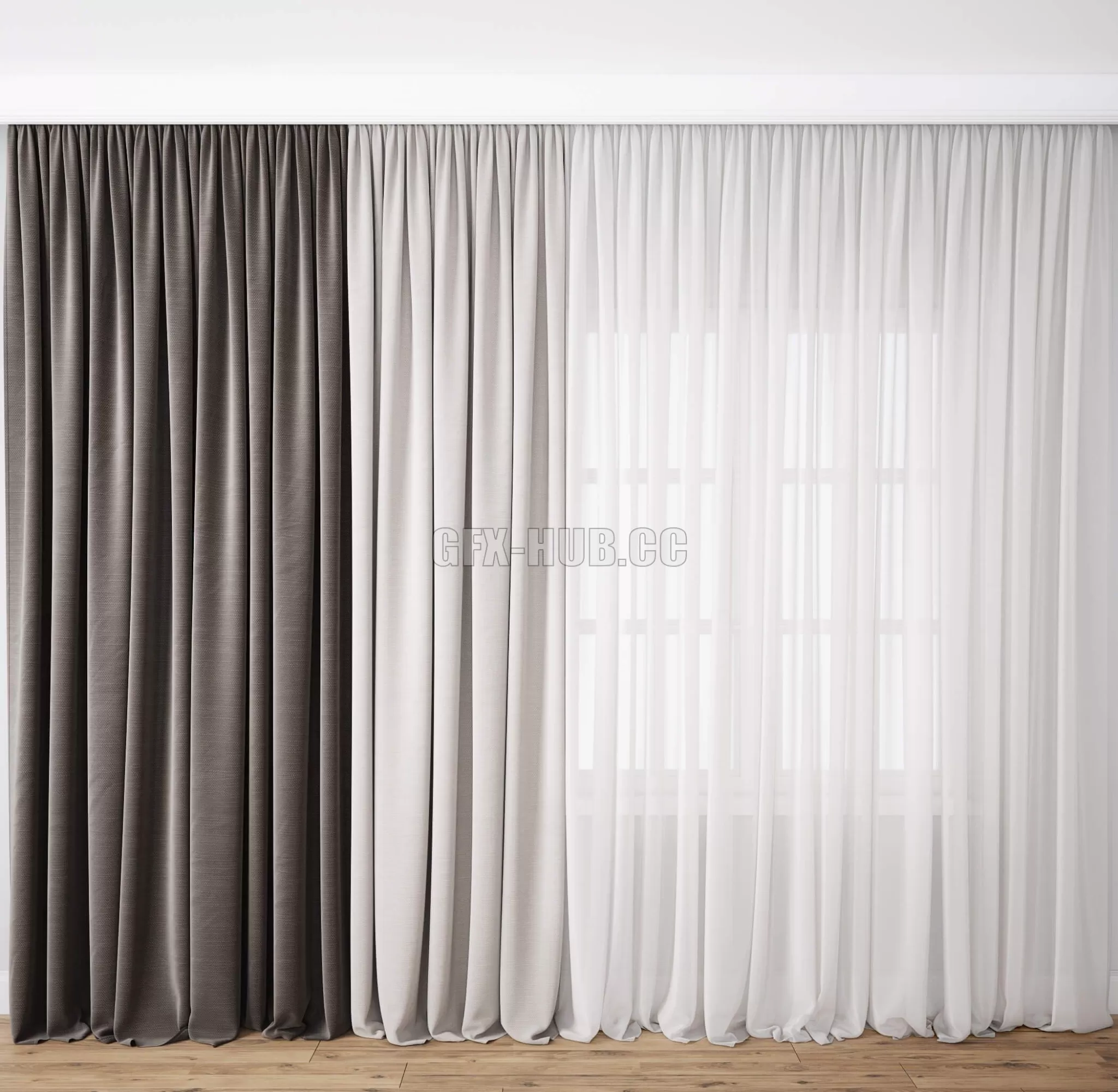 DECORATION – CURTAIN – 3DSKY MODELS – 259