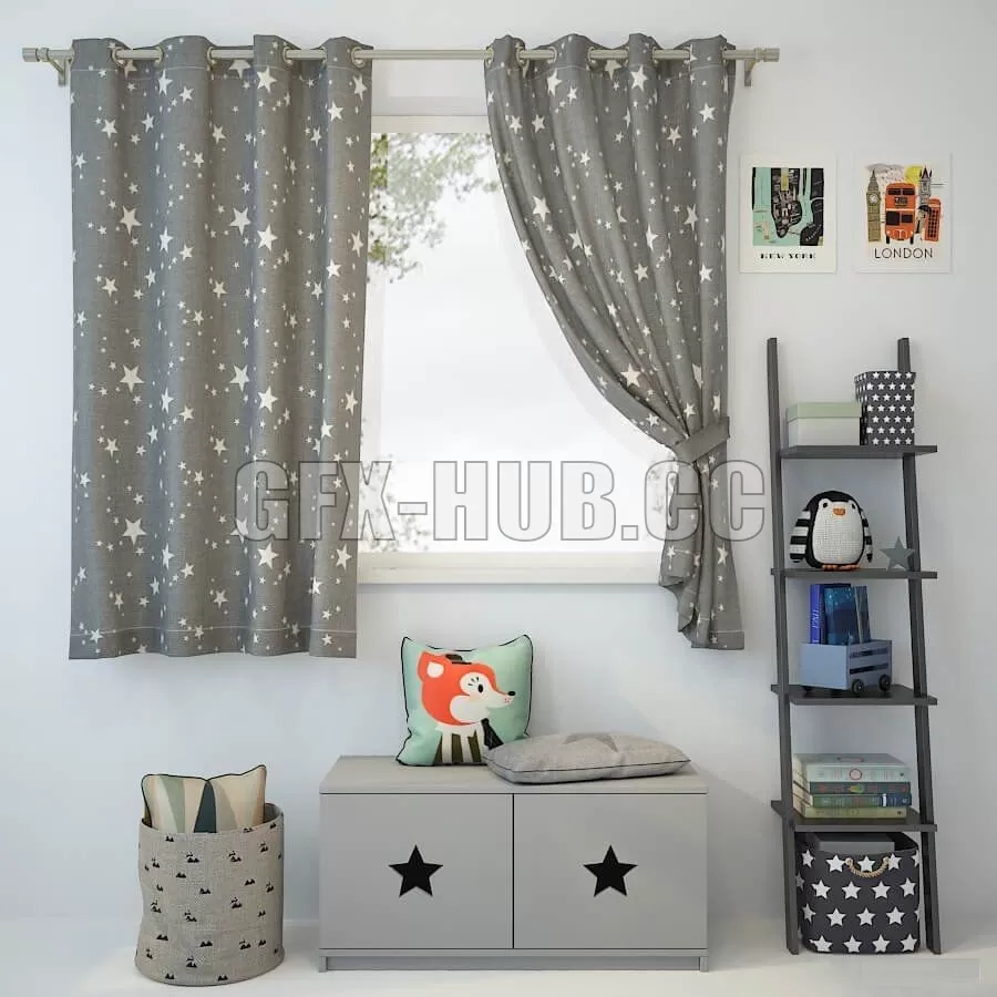 DECORATION – CURTAIN – 3DSKY MODELS – 265
