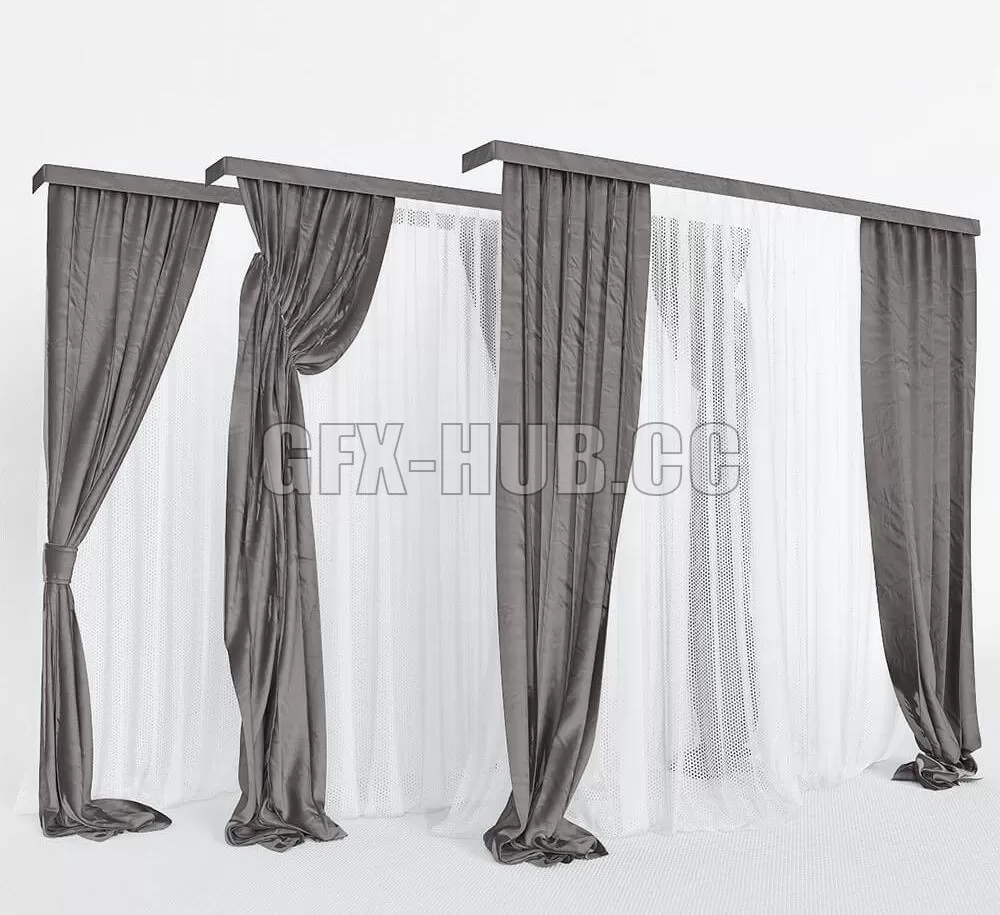 DECORATION – CURTAIN – 3DSKY MODELS – 268