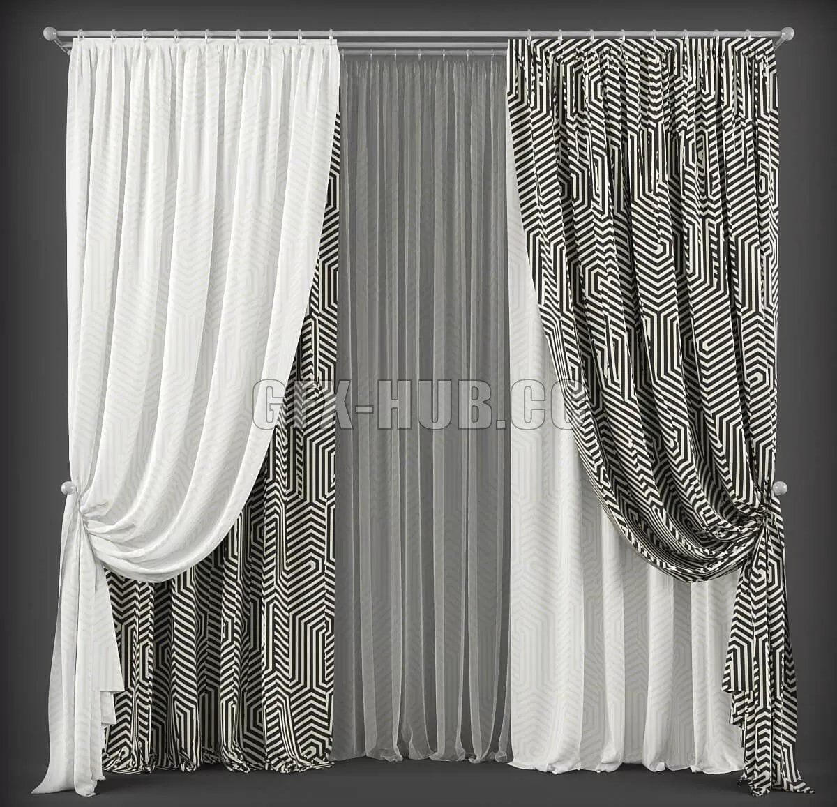 DECORATION – CURTAIN – 3DSKY MODELS – 271