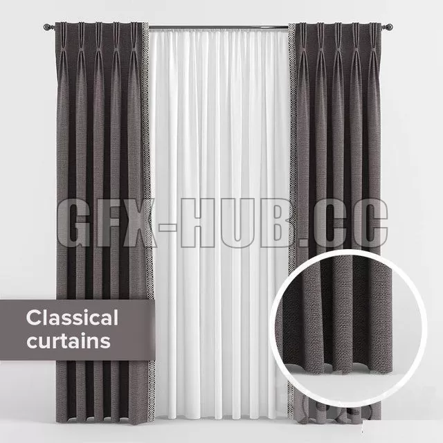 DECORATION – CURTAIN – 3DSKY MODELS – 282