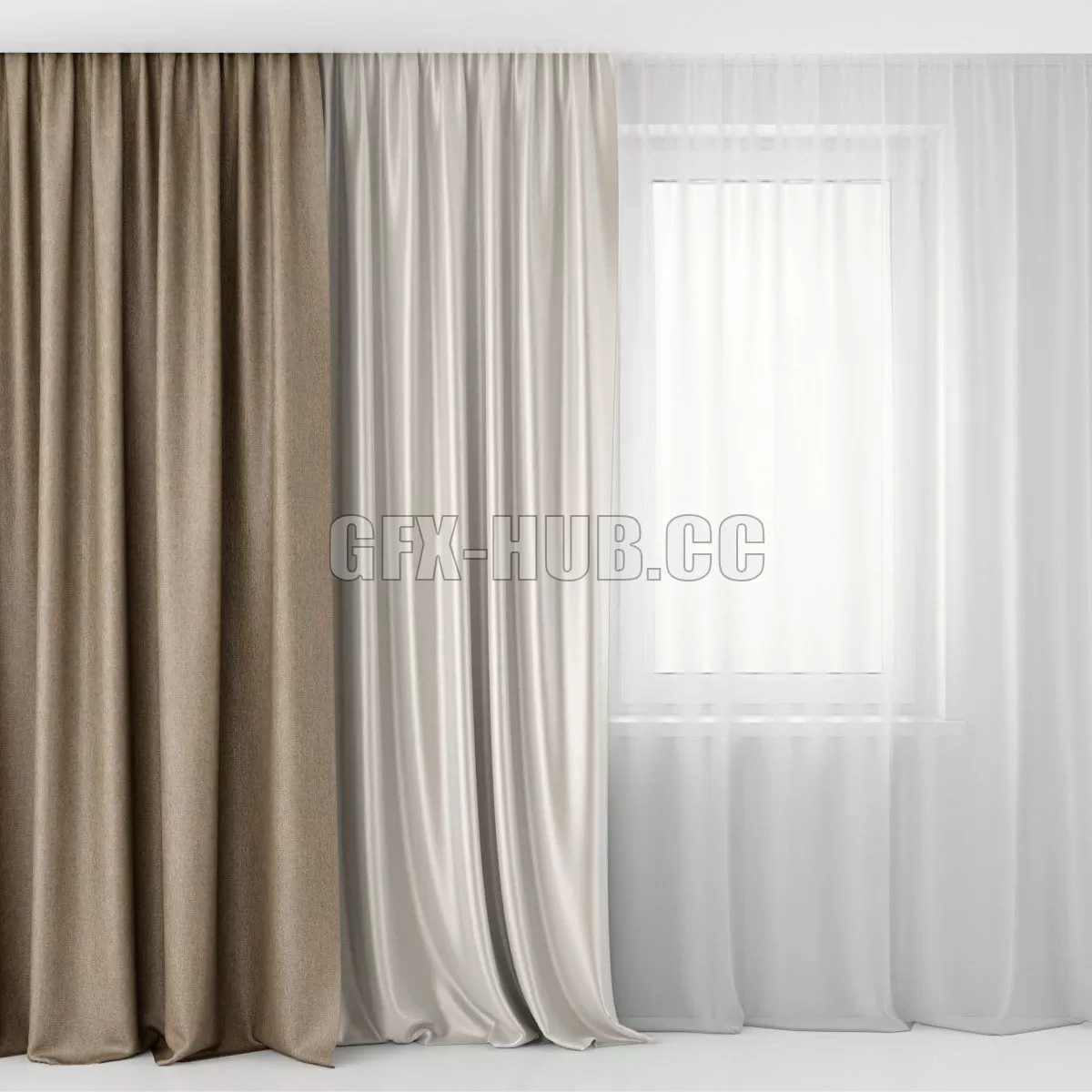 DECORATION – CURTAIN – 3DSKY MODELS – 283