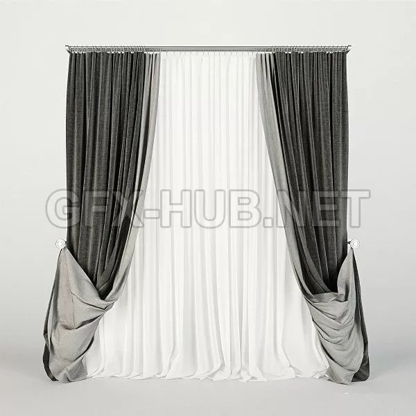 DECORATION – CURTAIN – 3DSKY MODELS – 297