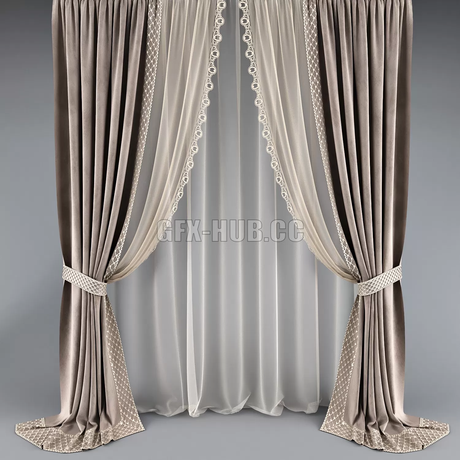 DECORATION – CURTAIN – 3DSKY MODELS – 304