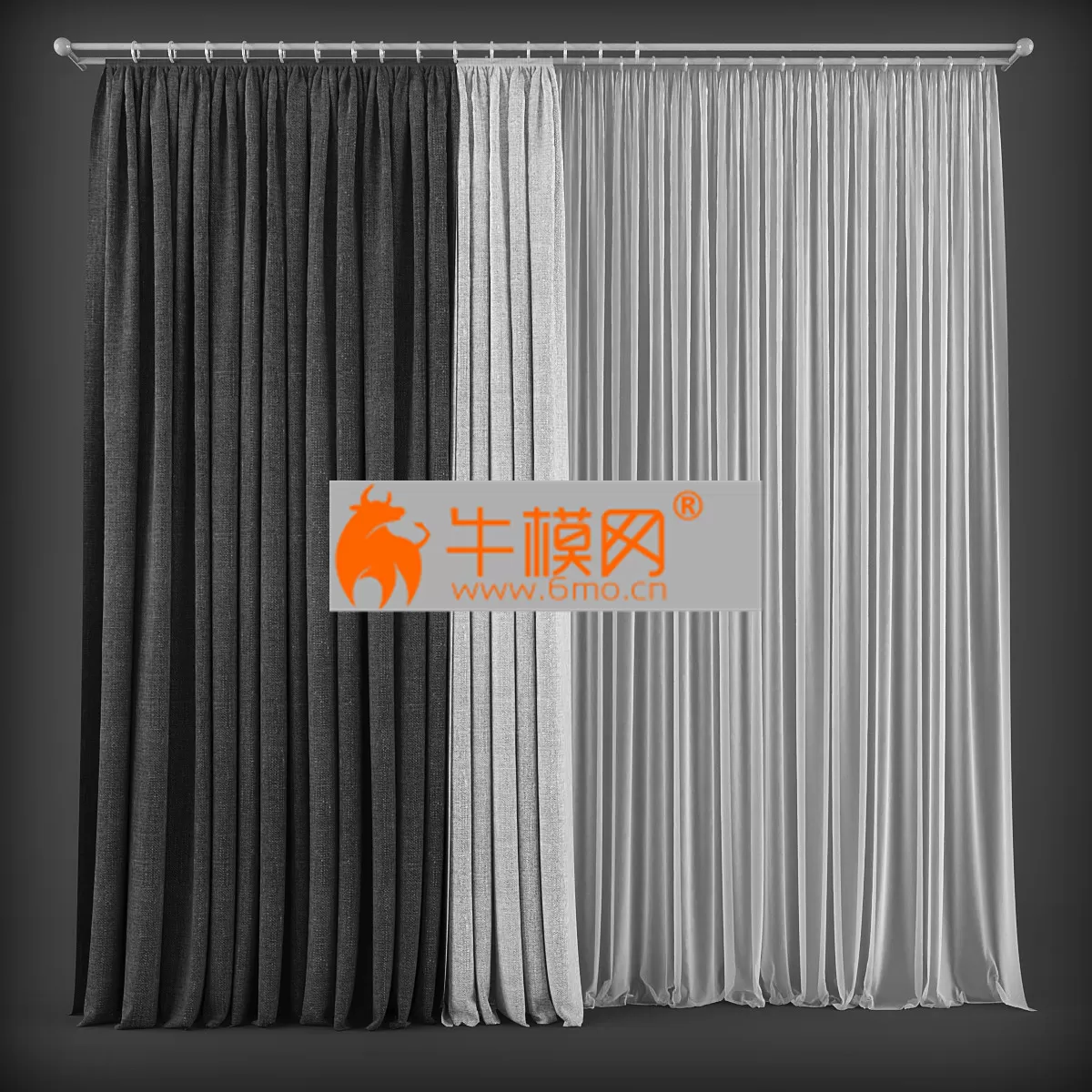 DECORATION – CURTAIN – 3DSKY MODELS – 314