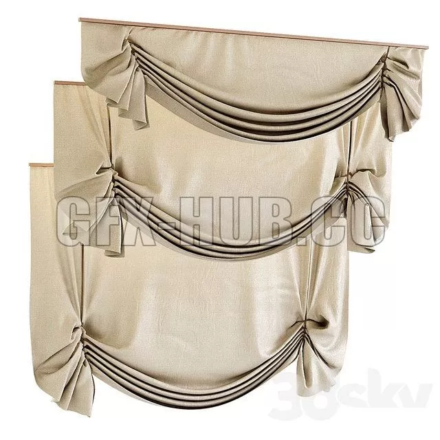 DECORATION – CURTAIN – 3DSKY MODELS – 317