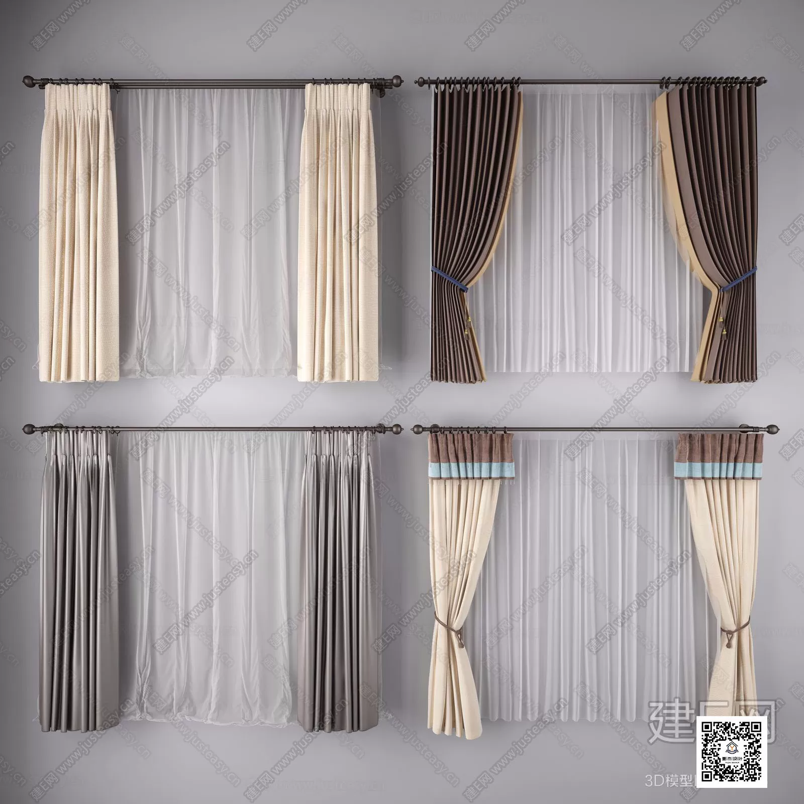 DECORATION – CURTAIN – 3DSKY MODELS – 335
