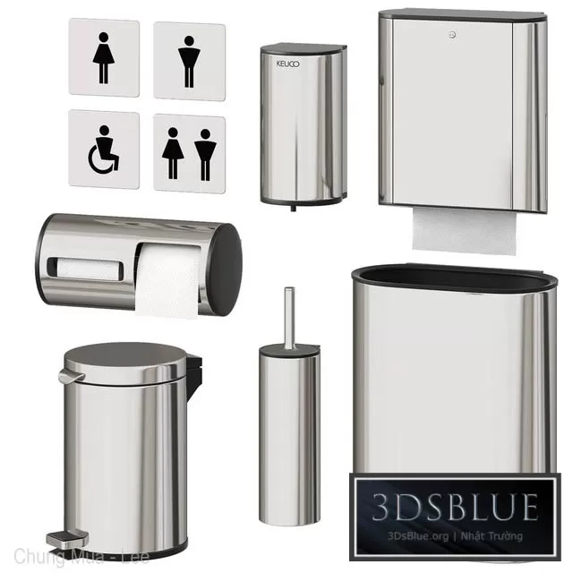 BATHROOM – TOILET & BIDET – 3DSKY Models – 1687