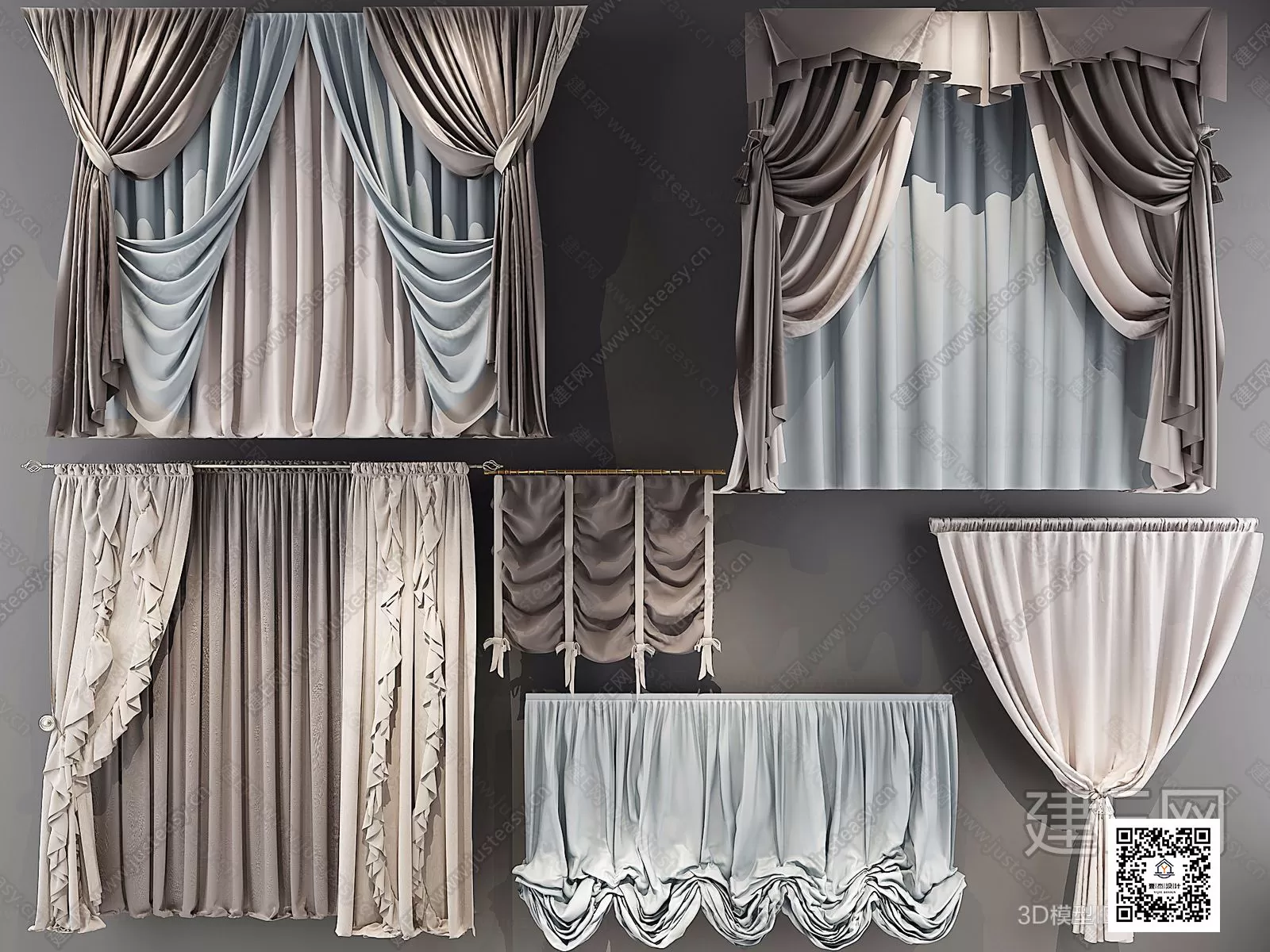 DECORATION – CURTAIN – 3DSKY MODELS – 357