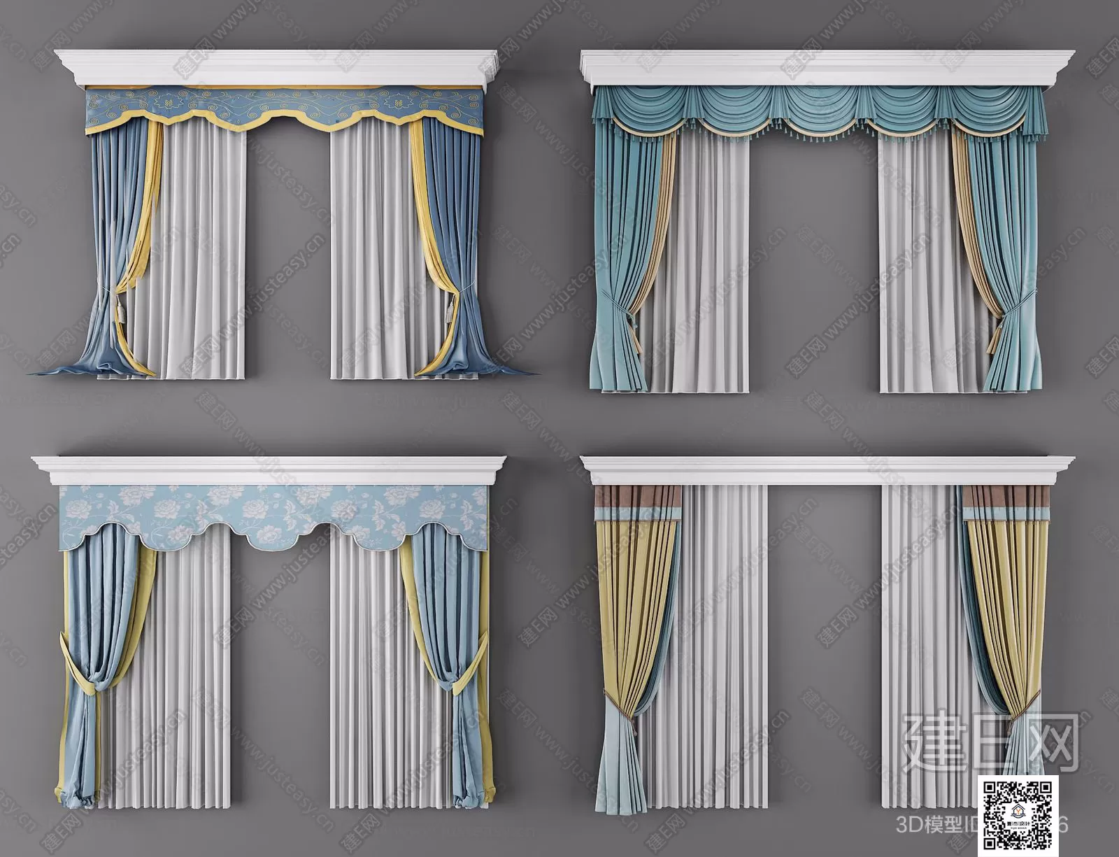 DECORATION – CURTAIN – 3DSKY MODELS – 363