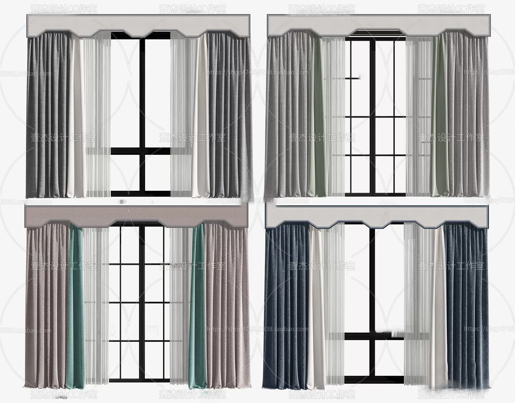 DECORATION – CURTAIN – 3DSKY MODELS – 366