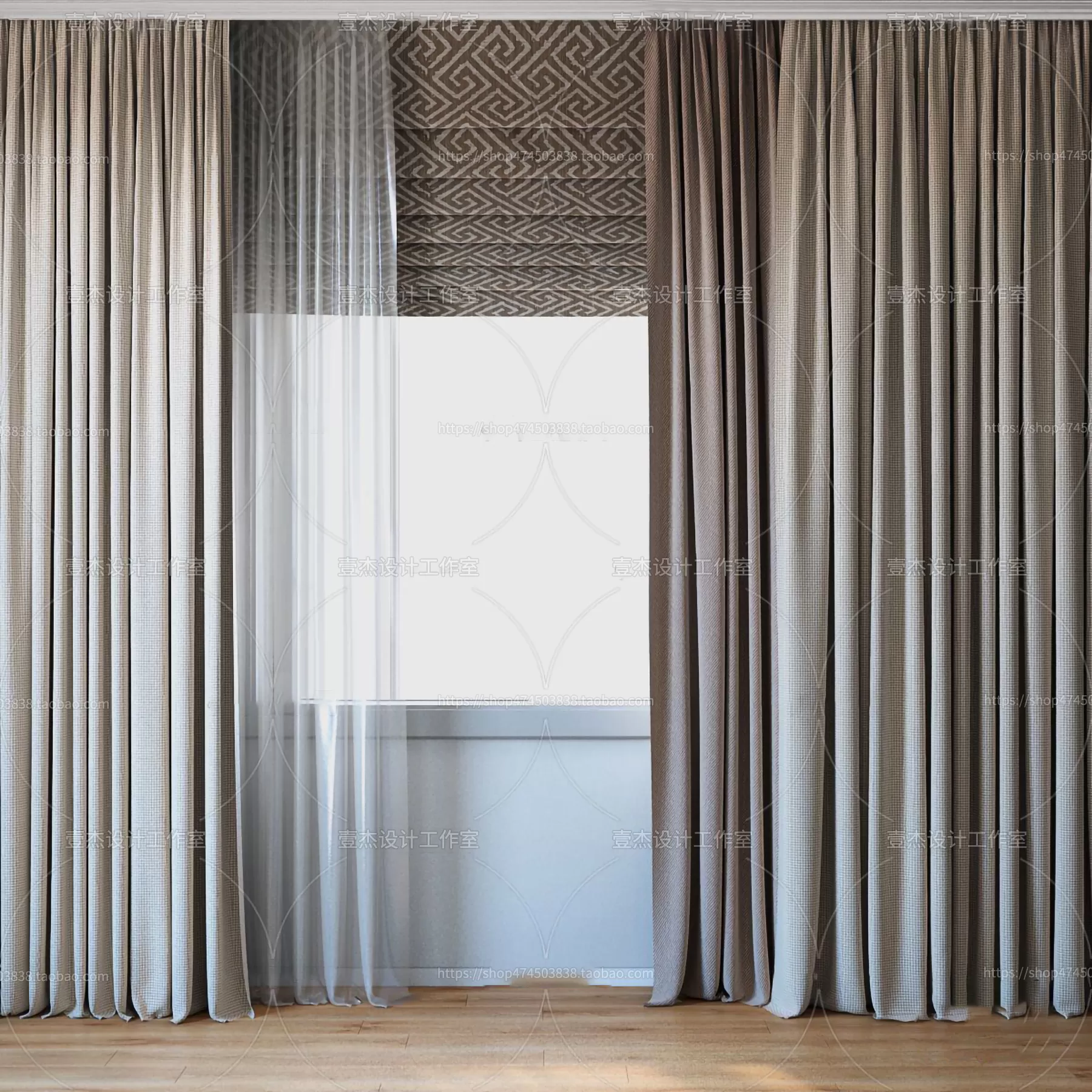 DECORATION – CURTAIN – 3DSKY MODELS – 375