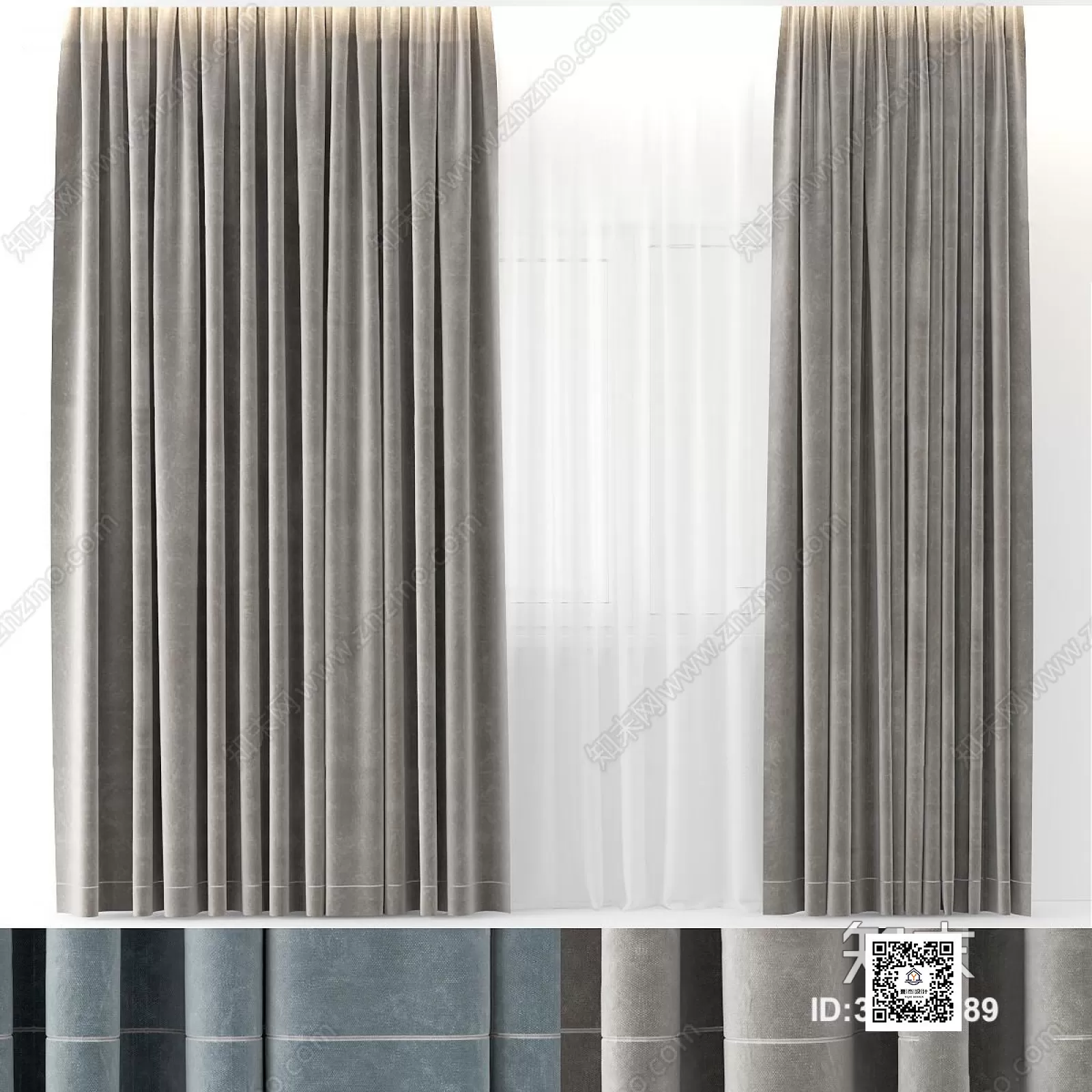 DECORATION – CURTAIN – 3DSKY MODELS – 376