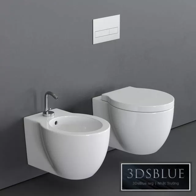 BATHROOM – TOILET & BIDET – 3DSKY Models – 1691