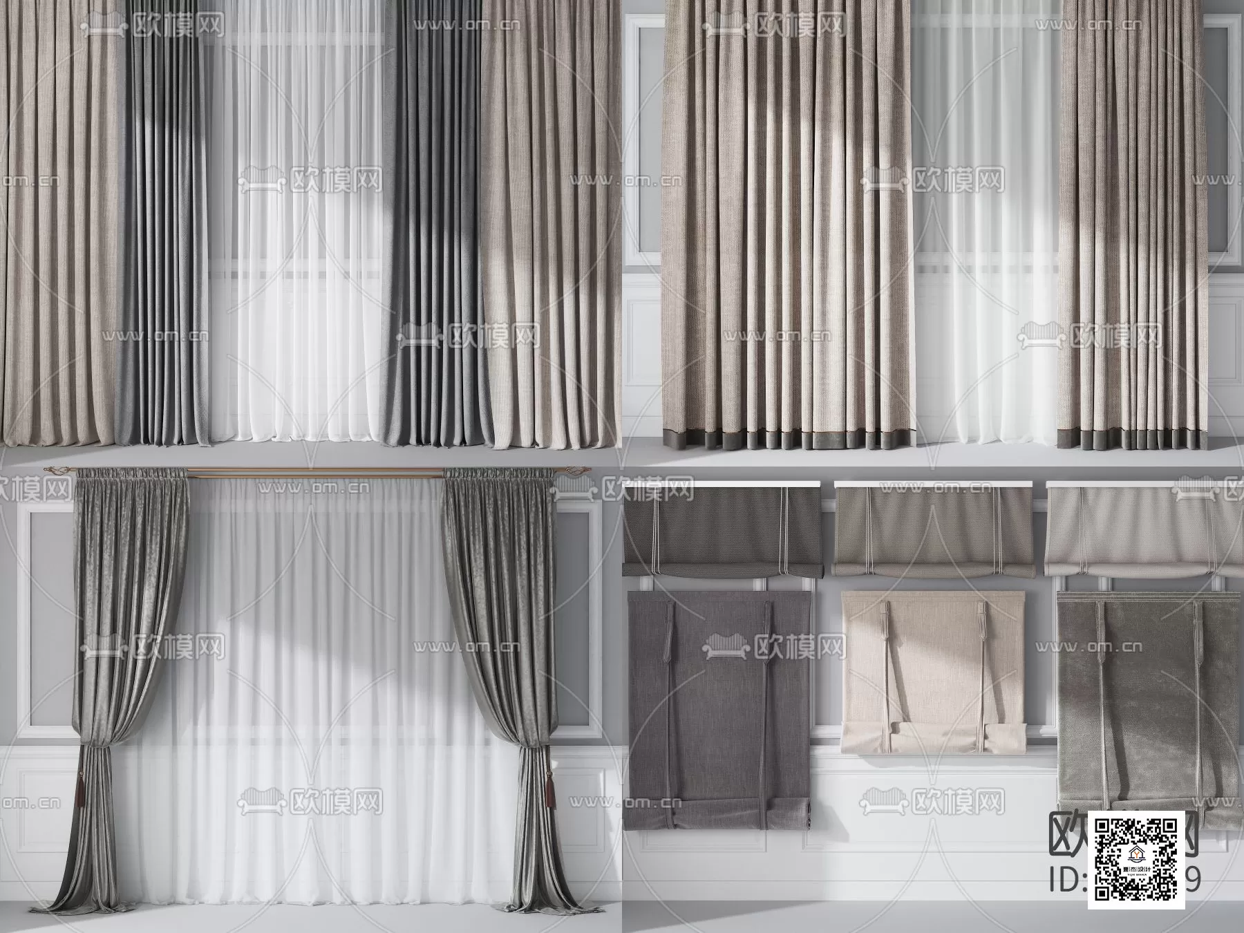 DECORATION – CURTAIN – 3DSKY MODELS – 383