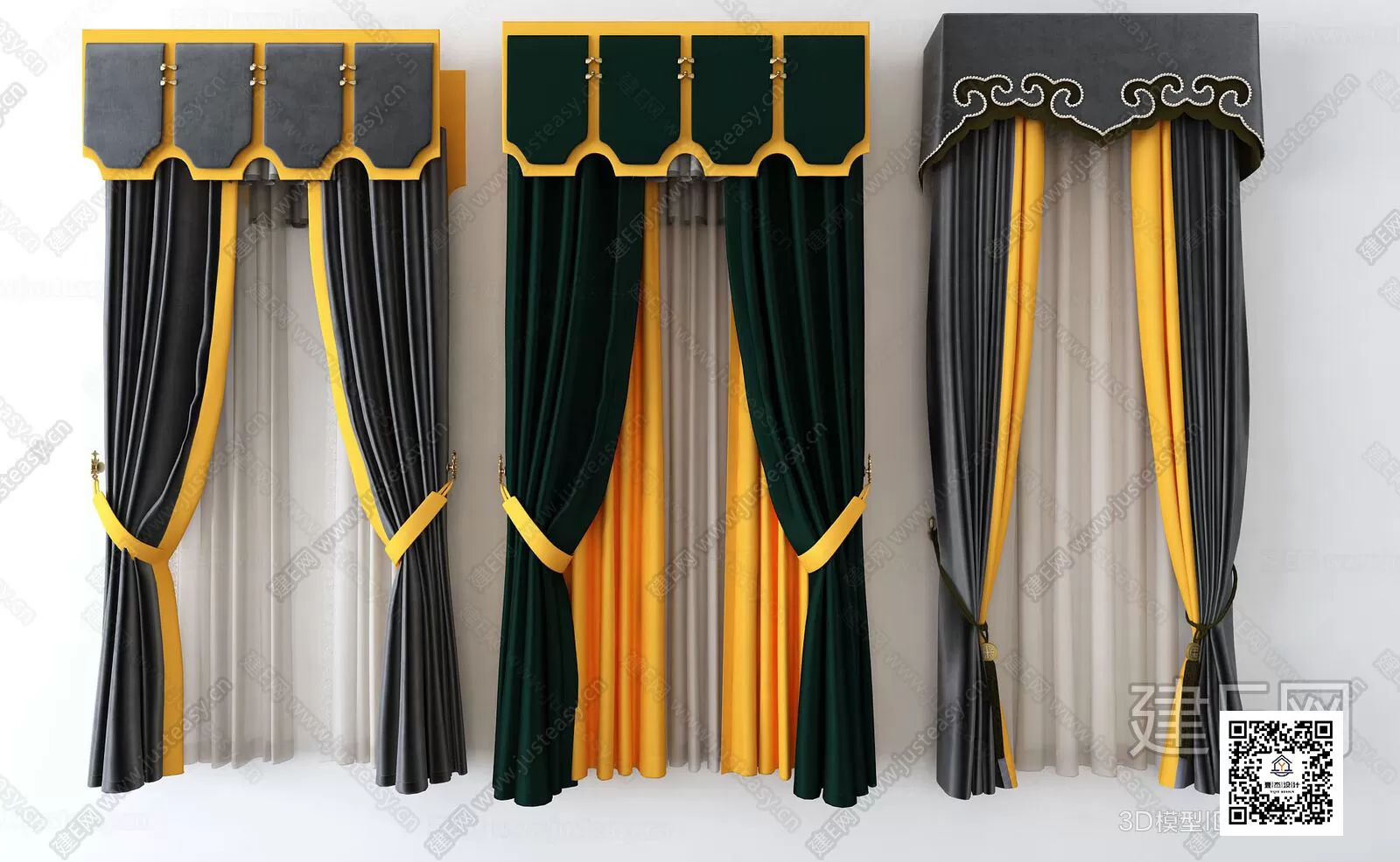 DECORATION – CURTAIN – 3DSKY MODELS – 389