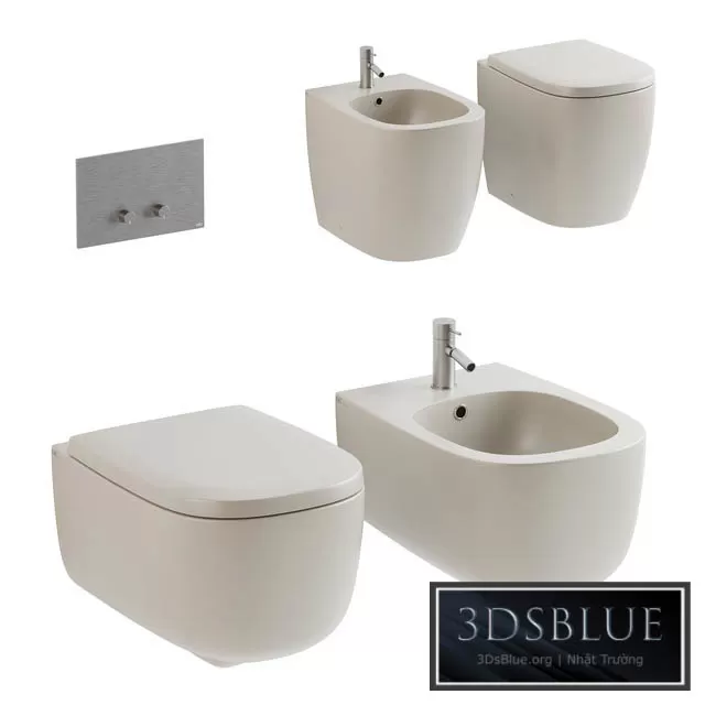 BATHROOM – TOILET & BIDET – 3DSKY Models – 1692