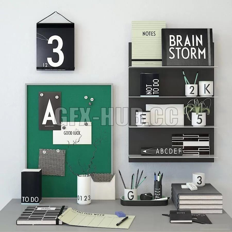 DECORATION – Decor letters green