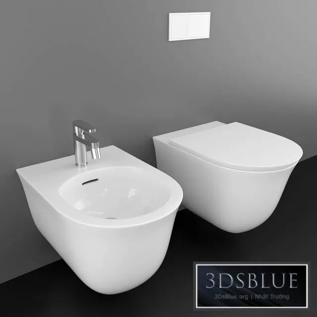 BATHROOM – TOILET & BIDET – 3DSKY Models – 1701