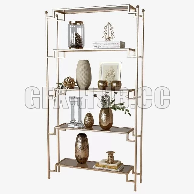 DECORATION – Decor shelf set 22