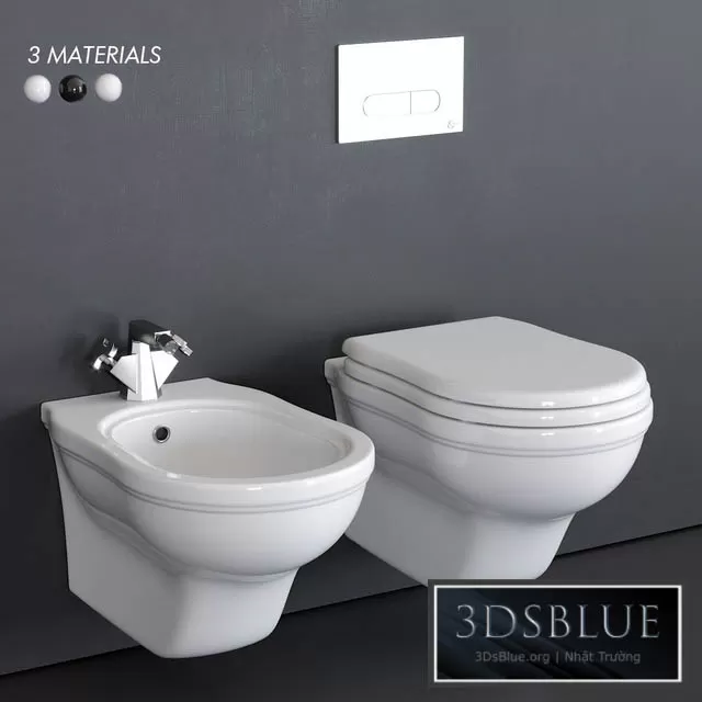 BATHROOM – TOILET & BIDET – 3DSKY Models – 1703