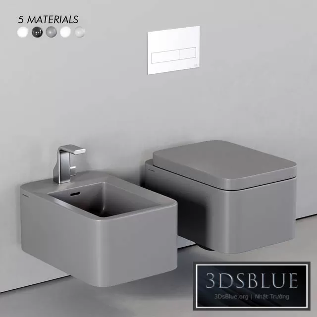 BATHROOM – TOILET & BIDET – 3DSKY Models – 1704