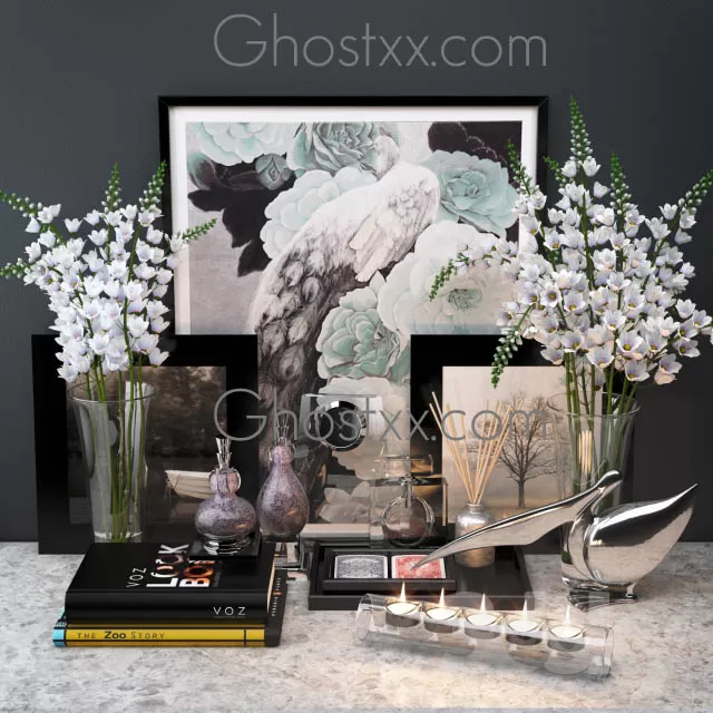 DECORATION – DECORATIVE SET – 3DS MAX MODELS – 002