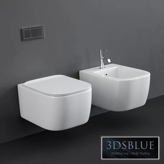 BATHROOM – TOILET & BIDET – 3DSKY Models – 1707