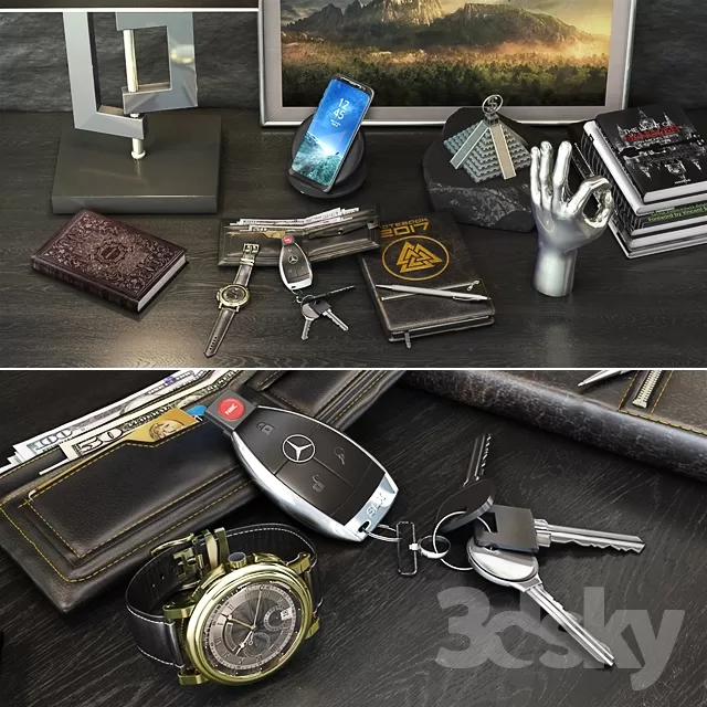 DECORATION – DECORATIVE SET – 3DS MAX MODELS – 014