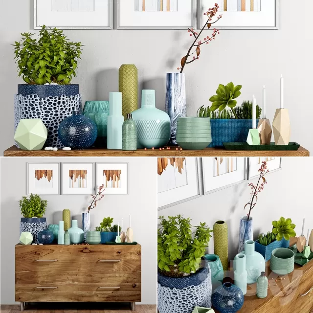 DECORATION – DECORATIVE SET – 3DS MAX MODELS – 016