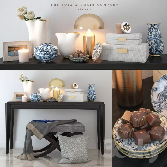 DECORATION – DECORATIVE SET – 3DS MAX MODELS – 047