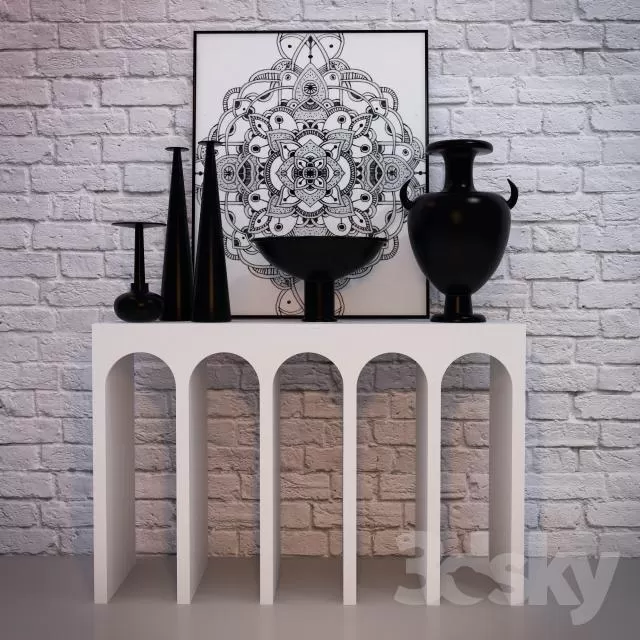 DECORATION – DECORATIVE SET – 3DS MAX MODELS – 054