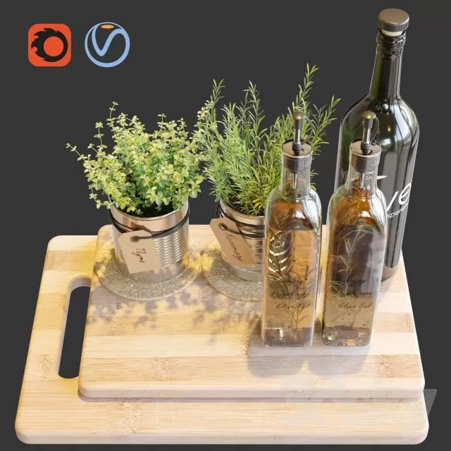 DECORATION – DECORATIVE SET – 3DS MAX MODELS – 055