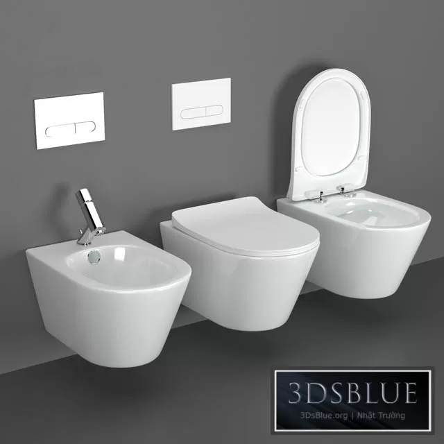 BATHROOM – TOILET & BIDET – 3DSKY Models – 1712